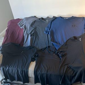 7 shirts XXL size. UA good fellow and Arizona t shirts